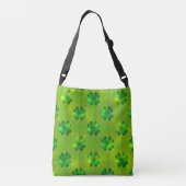 St Patrick's Day Clover 4 Lijsten Popular Collecti Crossbody Tas (Achterkant)