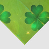 St Patrick's Day Clover 4 Lijsten Popular Collecti Tissuepapier (Detail)