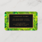 St Patrick's Day Clover 4 Lists Trendy Collectie Visitekaartje (Achterkant)