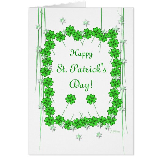 St. Patrick's Day Clover and Stars (Voorkant)