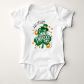 St. Patrick's Day Clover Baby's First Romper (Voorkant)