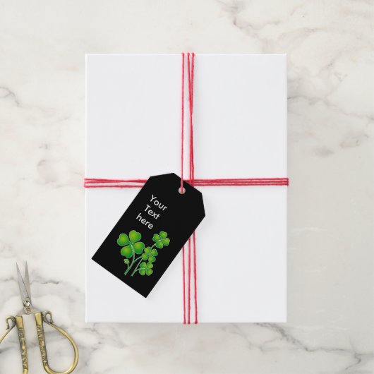 St. Patrick's Day Clover en je ideeën Cadeaulabel (Met Touw)