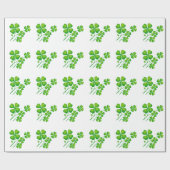St. Patrick's Day Clover en je ideeën Cadeaupapier (Vlak)