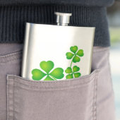 St. Patrick's Day Clover en je ideeën Heupfles (Voorbeeld)