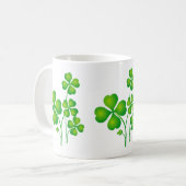 St. Patrick's Day Clover en je ideeën Koffiemok (Voorkant links)