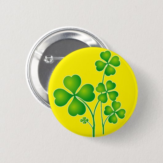 St. Patrick's Day Clover en je ideeën Ronde Button 5,7 Cm (Voorkant /achterkant)
