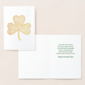 St. Patrick's Day Clover Folie Kaarten (Display)