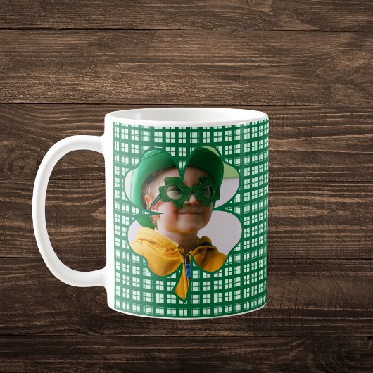 St. Patrick's Day Clover Foto Koffiemok