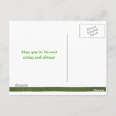 St. Patrick's Day Clover Golden Pot Briefkaart (Achterkant)