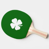 St Patricks Day Clover Green Stripe Lucky Irish Tafeltennisbatje (Zijkant)