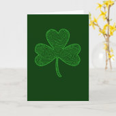 St. Patrick's Day Clover Kaart (Gele Bloem)