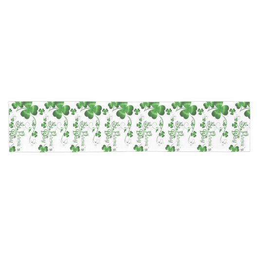 St. Patricks Day Clover Korte Tafelloper (Horizontaal)