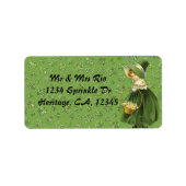 St. Patrick's Day Clover Leaf Address Label (Voorkant)