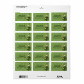 St. Patrick's Day Clover Leaf Address Label (Full Sheet)