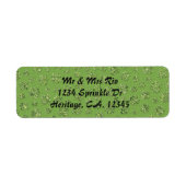 St. Patrick's Day Clover Leaf Address Label (Voorkant)