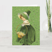 St. Patrick's Day Clover Leaf Greeting Card Kaart (Voorkant)