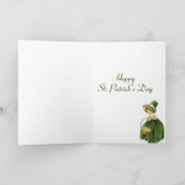 St. Patrick's Day Clover Leaf Greeting Card Kaart (Binnen)