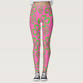 St. Patrick's Day Clover-Leggings Leggings