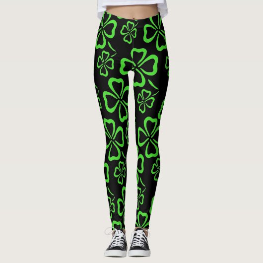 St. Patrick's Day Clover-Leggings Leggings (Voorkant)