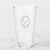 St. Patrick's Day Clover Lucky Hoefijzer Beer Glas (Achterkant)