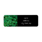 St. Patrick's Day Clover patch Etiket (Voorkant)