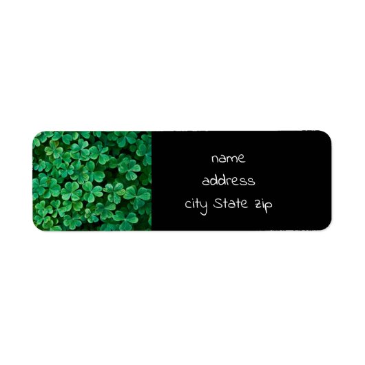 St. Patrick's Day Clover patch Etiket (Voorkant)