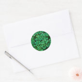 St. Patrick's Day Clover patch Ronde Sticker (Envelop)
