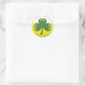 St Patrick's Day Clover Ronde Sticker (Tas)