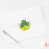 St Patrick's Day Clover Ronde Sticker (Envelop)