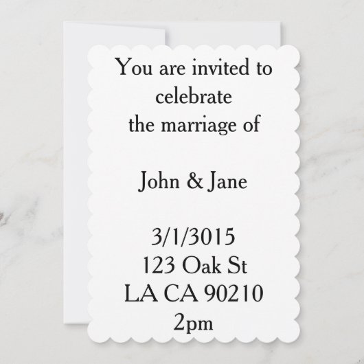 St Patrick's Day Clover Shamrock bruiloft uitnodig Kaart (Achterkant)