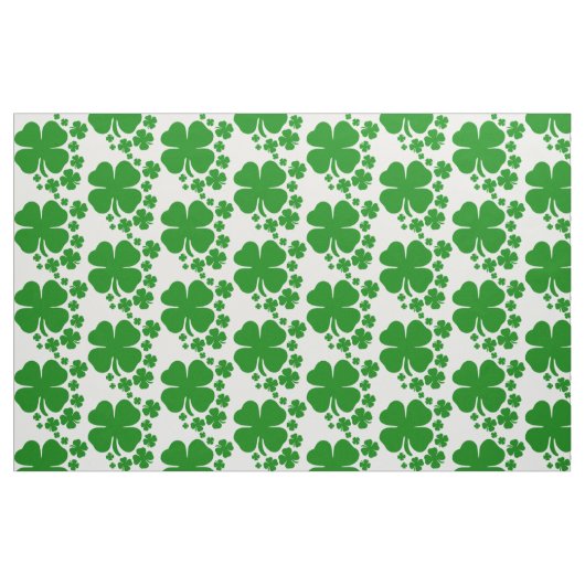 St Patricks Day Clover Shamrock Pattern Design Stof (Fat Quarter)