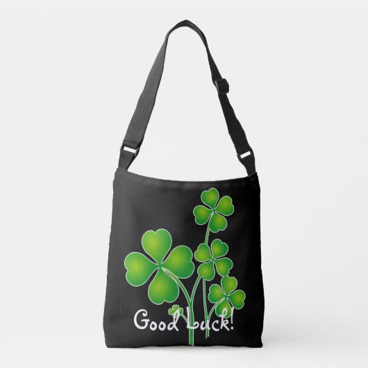 St. Patrick's Day Clover / Shamrocks + je ideeën Crossbody Tas (Voorkant)