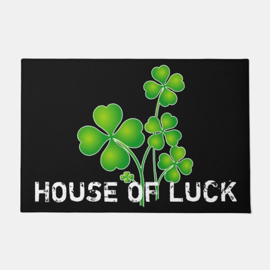 St. Patrick's Day Clover / Shamrocks + je ideeën Deurmat (Voorkant)