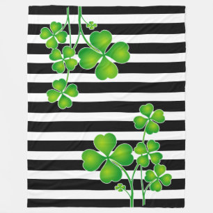 St. Patrick's Day Clover / Shamrocks + je ideeën Fleece Deken