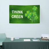 St. Patrick's Day Clover / Shamrocks + je ideeën Spandoek (Beurs)