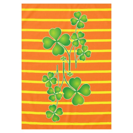 St. Patrick's Day Clover / Shamrocks + je ideeën Tafelkleed (Voorkant)