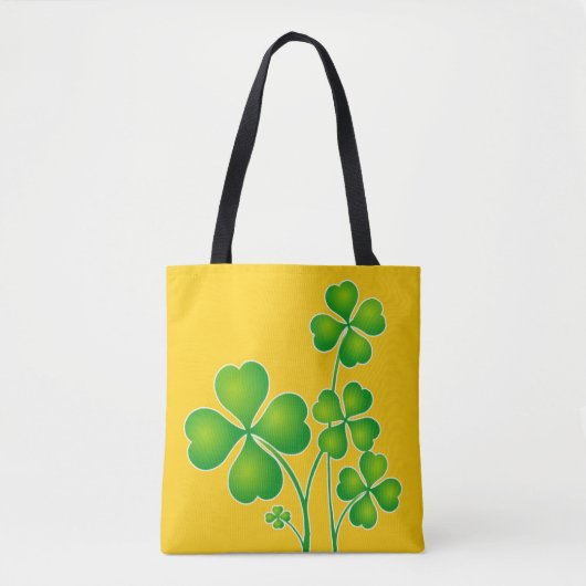 St. Patrick's Day Clover / Shamrocks + je ideeën Tote Bag (Voorkant)