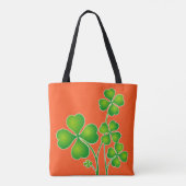 St. Patrick's Day Clover / Shamrocks + je ideeën Tote Bag (Achterkant)
