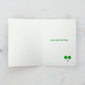 St. Patrick's Day Clover Stars (foto lijst) Kaart (Binnen)