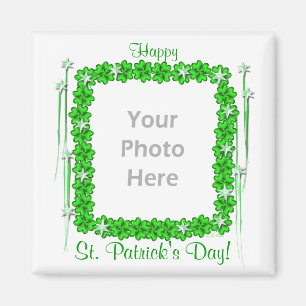 St. Patricks Day Clover Stars (foto lijst) Magneet