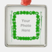 St. Patricks Day Clover Stars (foto lijst) Metalen Ornament (Voorkant)