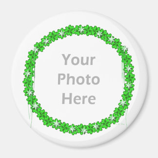 St. Patricks Day Clover Stars (ronde foto lijst) Magneet