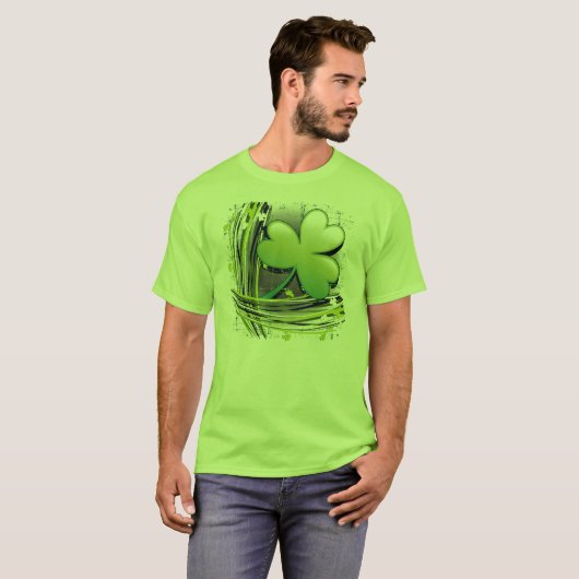 St Patrick's Day Clover T-shirt (Voorkant volledig)