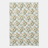  St Patrick's Day Clover Tea Pot Theedoek (Verticaal)