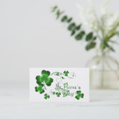 St. Patricks Day Clover Visitekaartje (Staand voorkant)