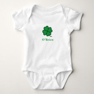 St. Patrick's Day   Cloverontwerp met eigen naam Romper
