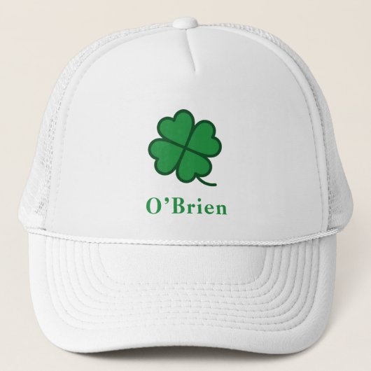 St. Patrick's Day | Cloverontwerp met eigen naam Trucker Pet (Voorkant)