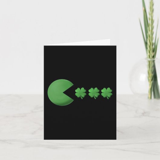 St Patricks Day Clovers Leuke Jongens Meisjes Kind Kaart (Voorkant)