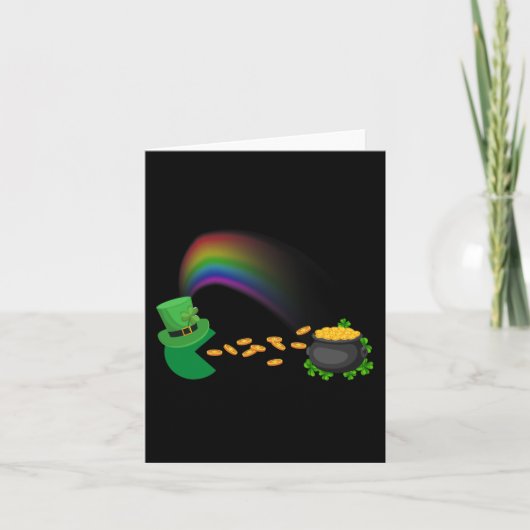 St Patricks Day Clovers Leuke Jongens Meisjes Kind Kaart (Voorkant)