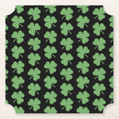 St. Patrick's Day Clovers Paper Onderzetters (Voorkant)
